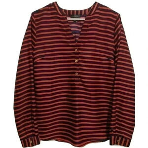 The Limited Women’s Blouse Red/Navy Stripes Sz. M